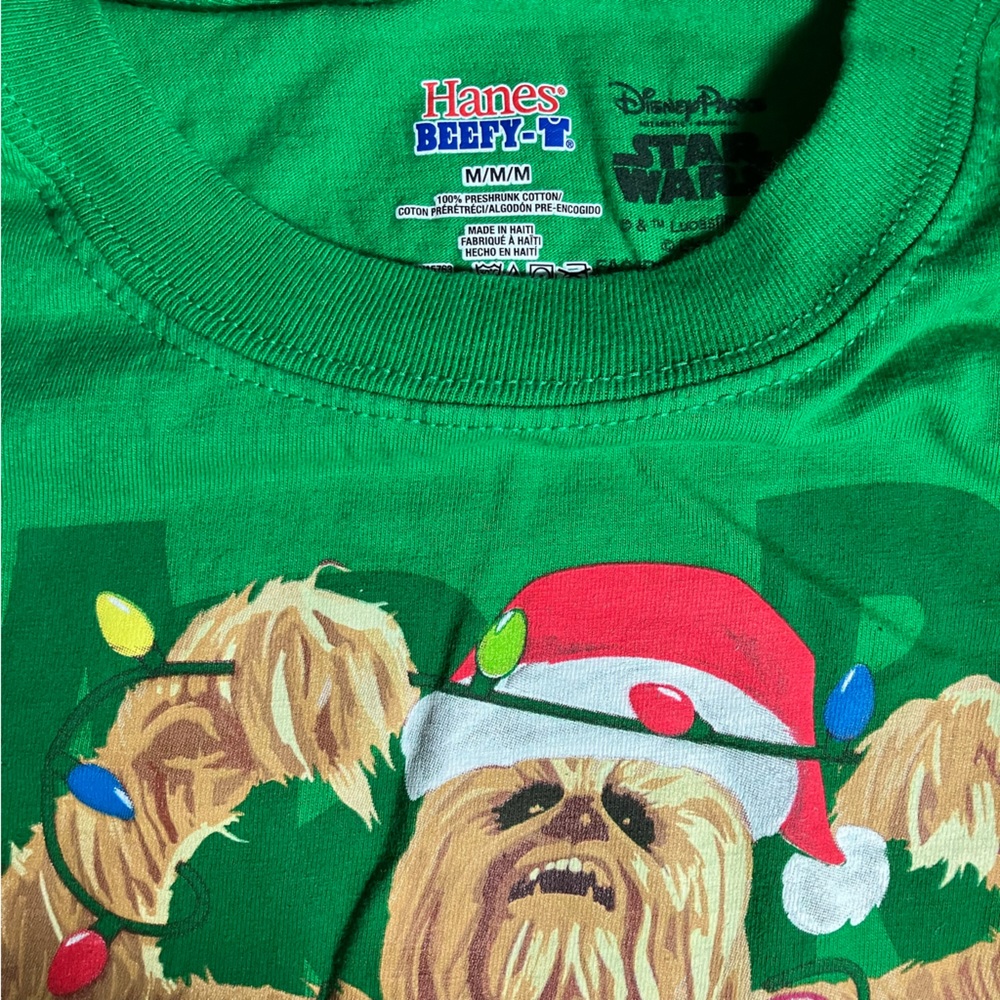 Disney Parks Star Wars Chewbacca Christmas Shirt - Picture 3 of 3
